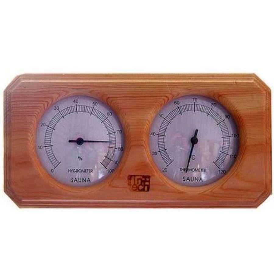 Fintech Ahşap Sauna Termometre Higrometre 
