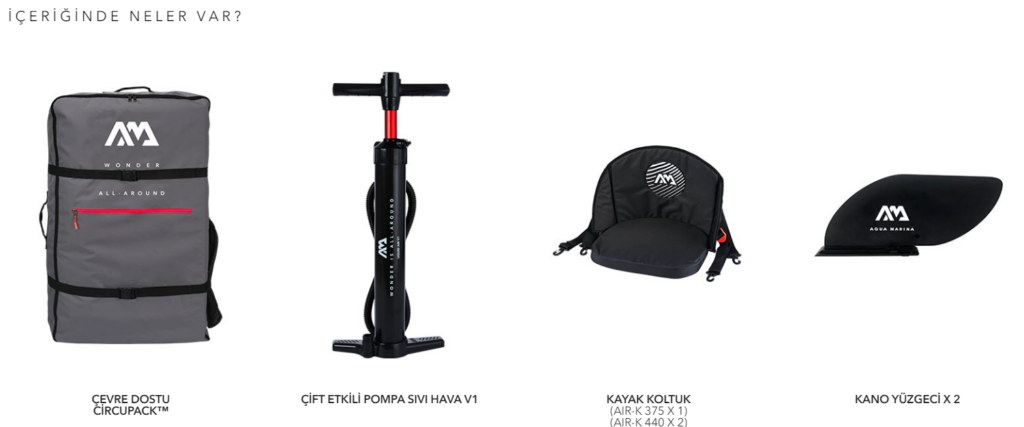 TOMAHAWK AIR-l (1-2 KİŞİLİK) PAKET İÇERİĞİ
