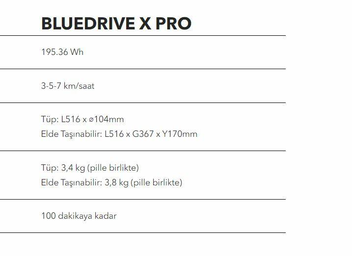bluedrive x pro teknik ozellikler