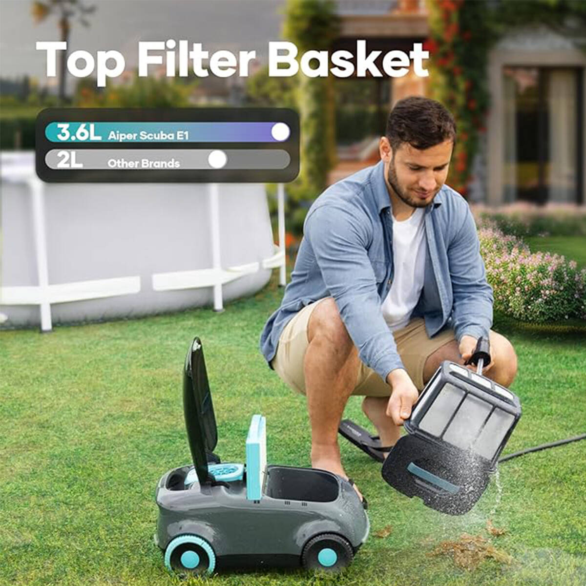 AIPER Scuba E1 Kablosuz Havuz Robotu 1