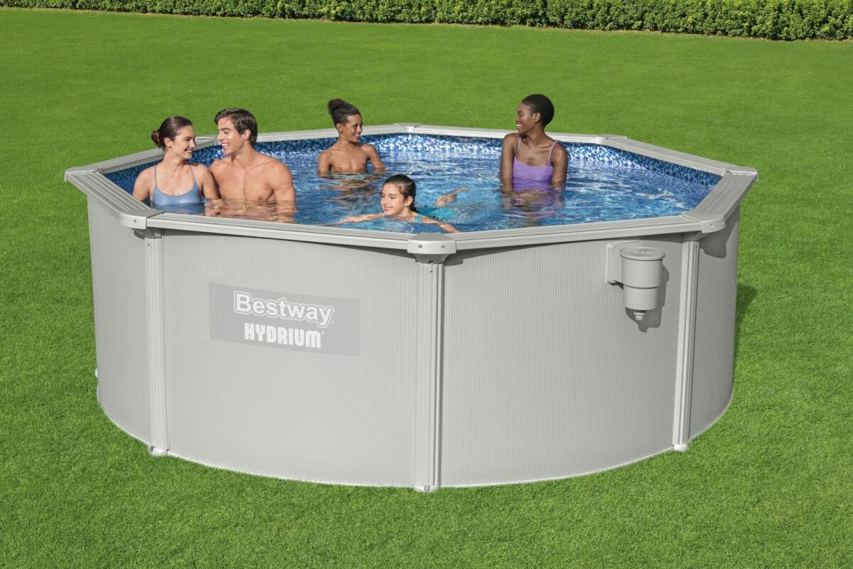 Bestway® 56574 Hydrium™ Çelik Duvarlı Prefabrik Yer Üstü Havuz Seti 3,66 m x 1,22 m 1