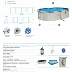 Bestway® 56586 Hydrium™ Çelik Duvarlı Prefabrik Yer Üstü Havuz Seti 5,00 m x 3,66 m x 1,22 m 2