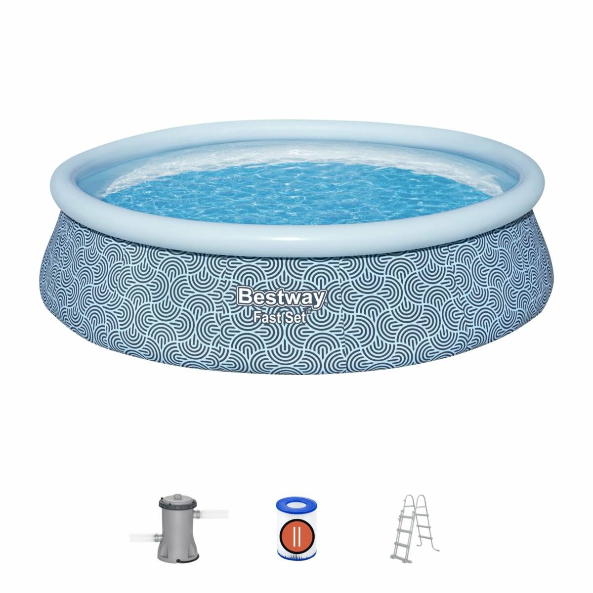 Bestway® 57372 Fast Set™ Çember Şişme Havuz Seti 4,57 m x 1,07 m