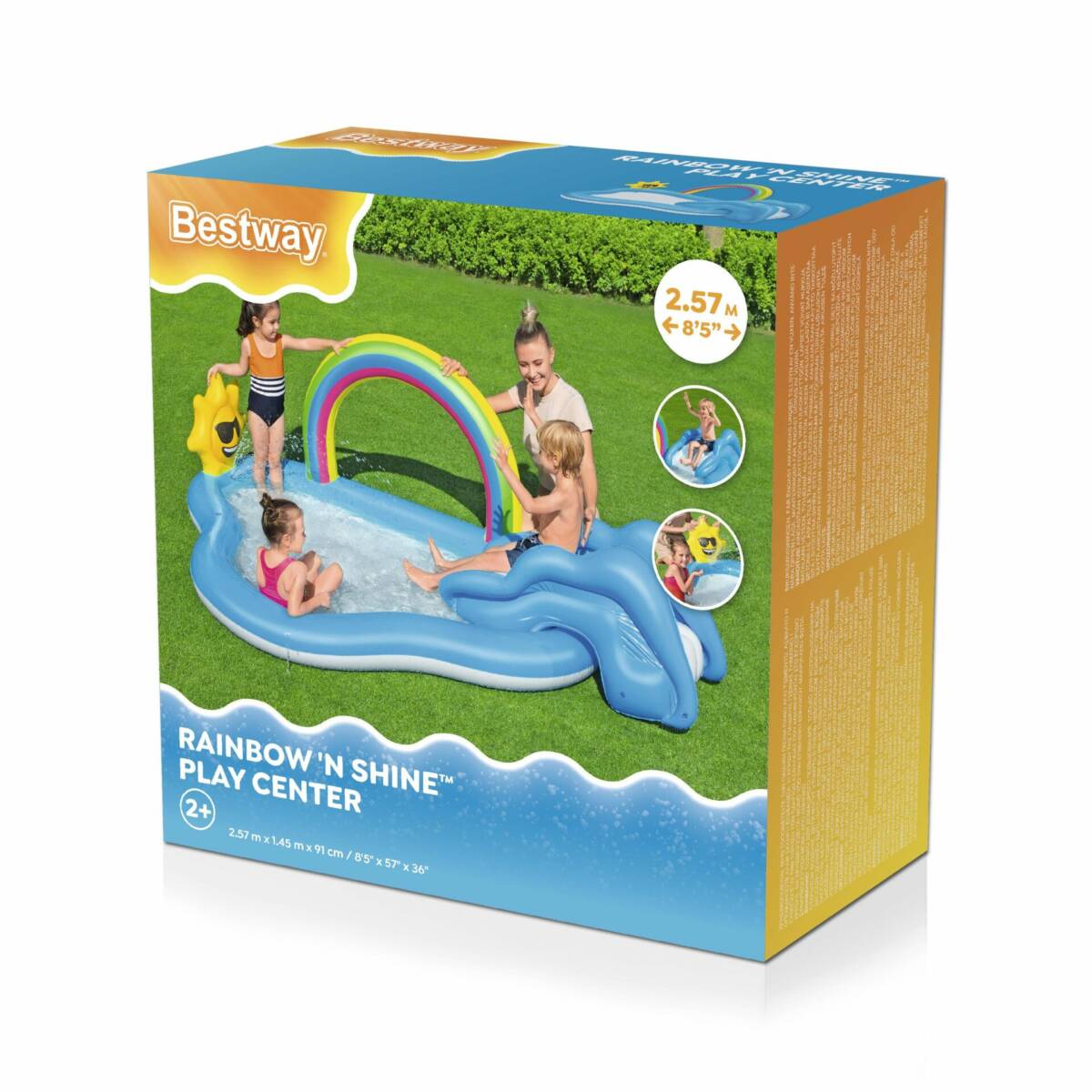 Bestway® 53092 Gökkuşağı Su Oyun Parkı 257*145*91 cm 3