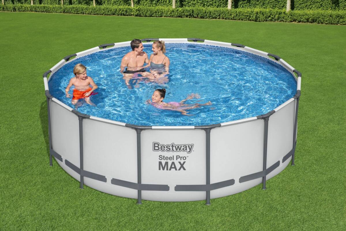 Bestway® 5612X Steel Pro MAX™ Prefabrik Yer Üstü Çember Havuz Seti 4,27 m x 1,22 m 1