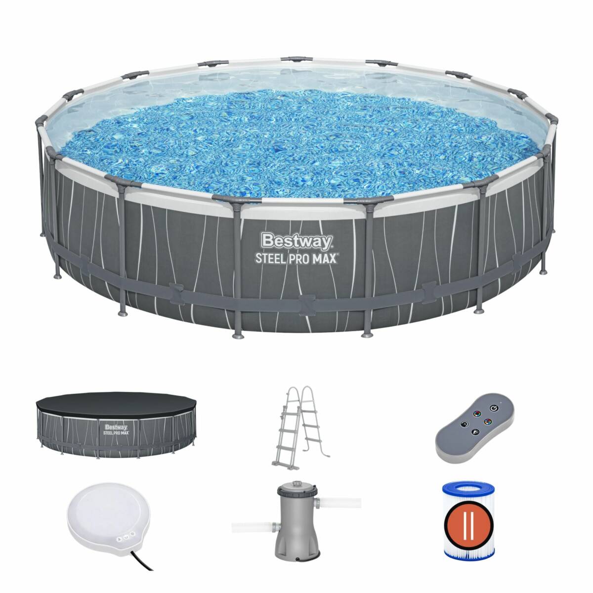 Bestway® 561GD Steel Pro MAX™ LED Işıklandırmalı 457*107 cm