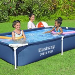 Bestway® 56401 Steel Pro™ Yer Üstü Prefabrik Dikdörtgen Havuz 2,21 m x 1,50 m x 43 cm 2