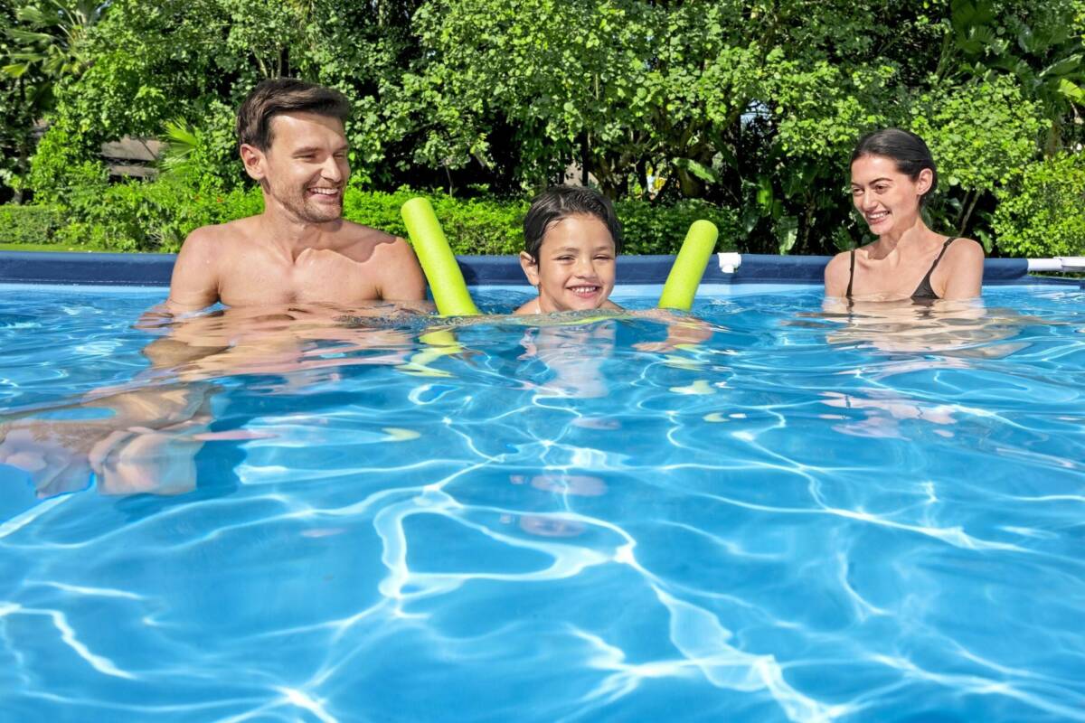 Bestway® 56404 Steel Pro® Dikdörtgen Yerüstü Prefabrik Havuz 3,00 m x 2,01 m x 66 2