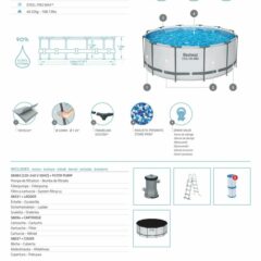 Bestway® 56420 Steel Pro MAX™ Yer Üstü Prefabrik Havuz Seti 3,66 m x 1,22 m 3