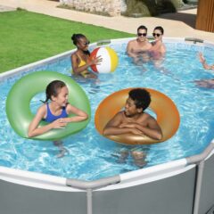 Bestway® 56448 Power Steel™ Prefabrik Yer Üstü Havuz Seti 4,88 m x 3,05 m x 1,07 m 2