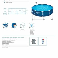 Bestway® 56679 Steel Pro™ Prefabrik Yerüstü Çember Havuz 3,05 m x 76 cm 3