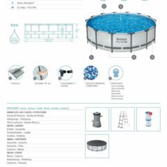 Bestway® 56950 Steel Pro MAX™ Prefabrik Yer Üstü Çember Havuz Seti 4,27 m x 1,07 m 3