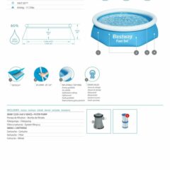 Bestway® 57450 Fast Set™ Çember Şişme Havuz Seti 2.44 m x 61 cm 3