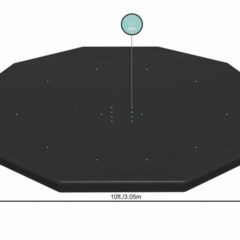 Bestway® 58036 Havuz Örtüsü – 3,05 m çaplı yerüstü havuzlar için 1