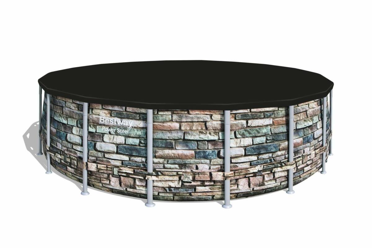 Bestway® 58039 Yuvarlak Havuz Örtüsü – 4,88 ve 5,49 m çaplı yerüstü havuzlar için 1