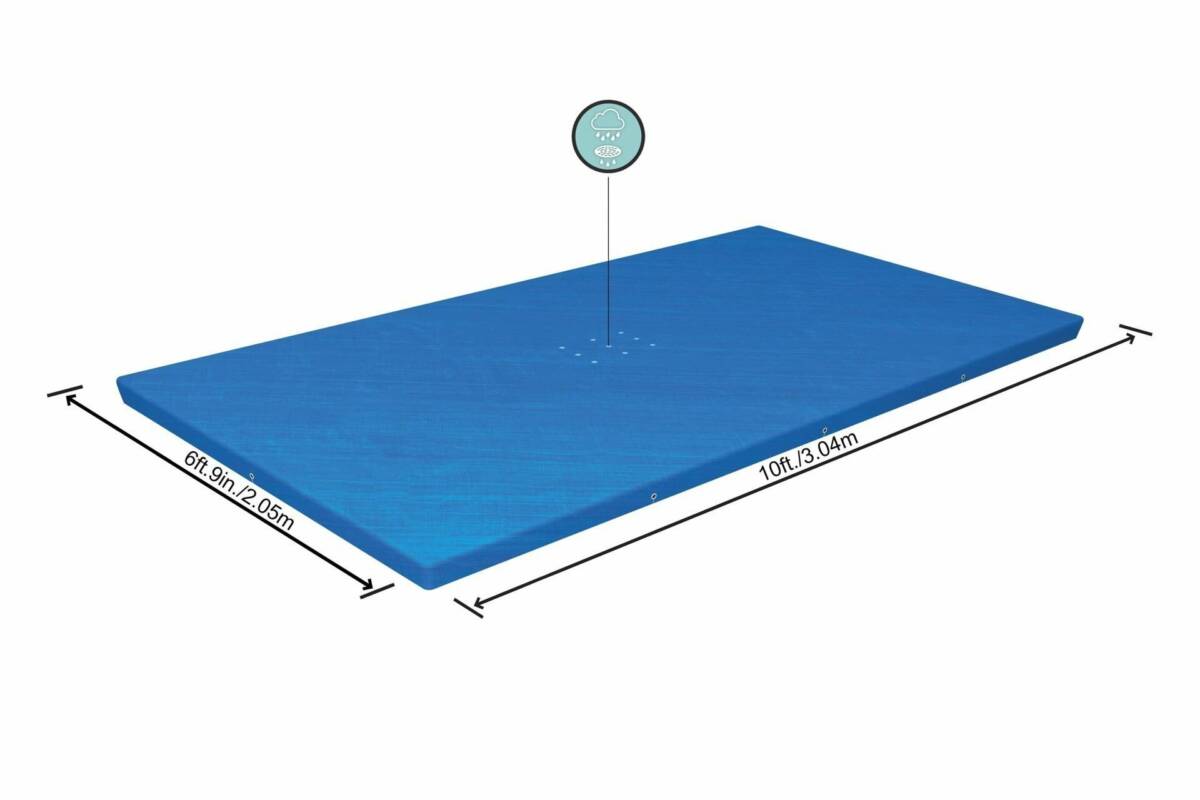 Bestway® 58106 Dikdörtgen Havuz Örtüsü – 3,00m x 2,01m Yerüstü Havuzlar için
