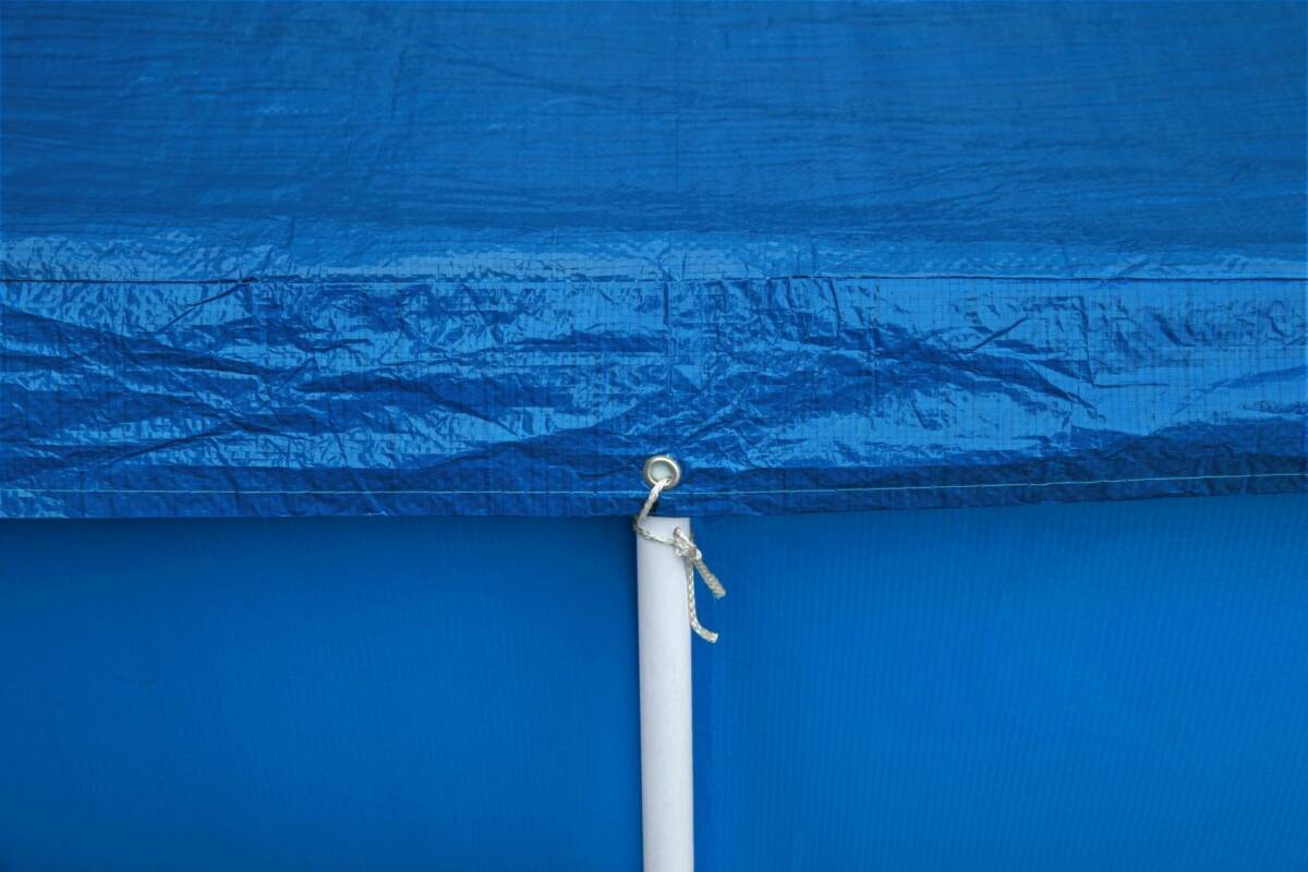 Bestway® 58107 Dikdörtgen Havuz Örtüsü – 4,00 m x 2,11 m Yerüstü Havuzlar için 3