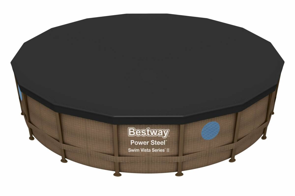 Bestway® 58249 Havuz Örtüsü – 4,57m ve 4,88 m çaplı yerüstü havuzlar için 1