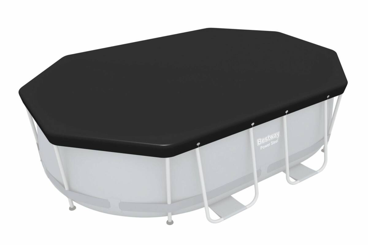Bestway® 58424 Oval Havuz Örtüsü – 3,05 m x 2,00 m Yerüstü Havuzlar için 1