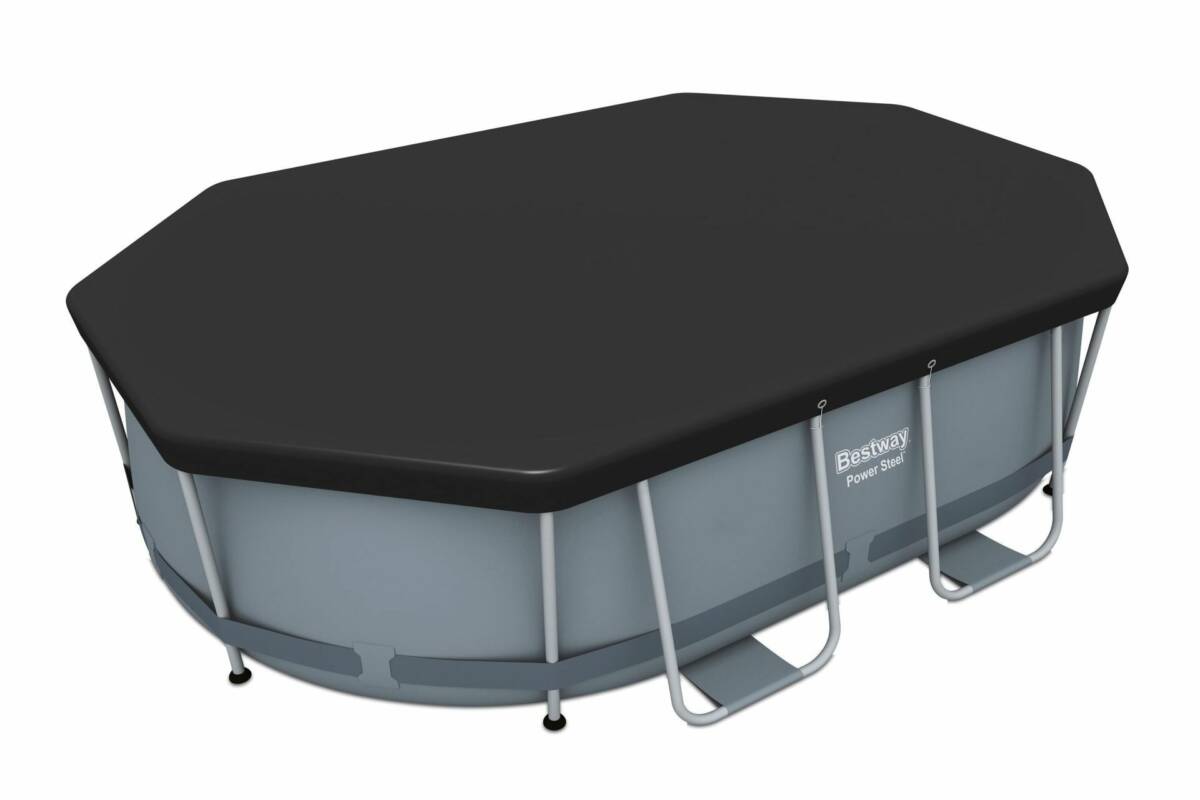 Bestway® 58424 Oval Havuz Örtüsü – 3,05 m x 2,00 m Yerüstü Havuzlar için 2