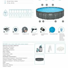 Bestway® APX 365™ 561KE Çember Prefabrik Havuz Seti 6,10 m x 1,32 m 3