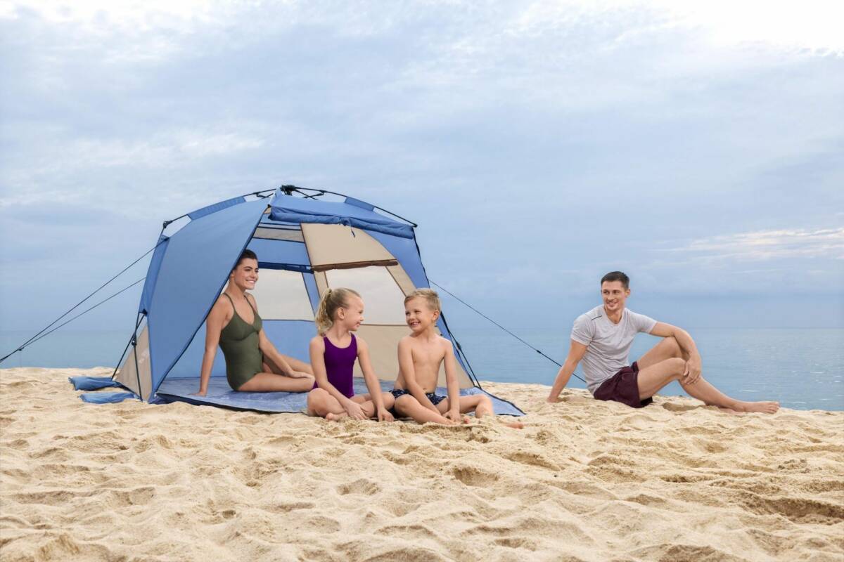 Bestway® Beach Dome™ 68144 4-Kişilik Çadır SwiftClick™ Çabuk Kurulum 2