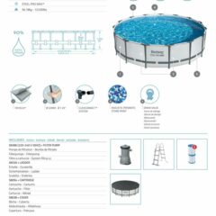 Bestway® Steel Pro MAX™ 56488 Prefabrik Yer Üstü Havuz Seti 4,57 m x 1,07 m 3
