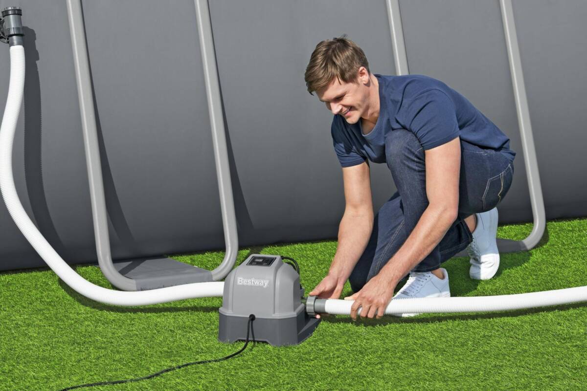 Flowclear™ 58678 Hydrogenic™ 6 G/H Tuzlu Su Havuz Klorlama Sistemi 2