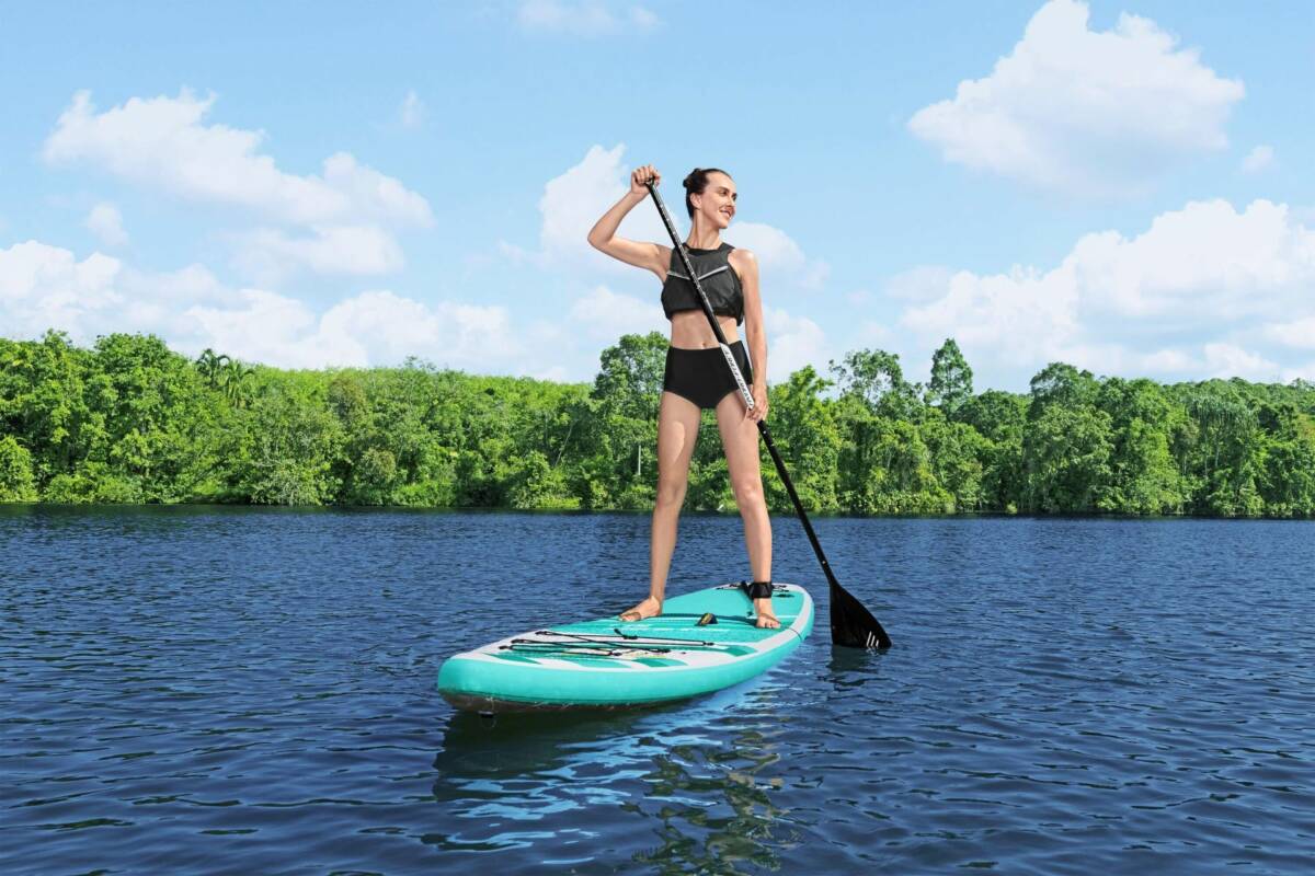Hydro-Force™ 65347 Aqua Glider™ Kürekli Şişme SUP-Sörf Seti 3,20 m 1