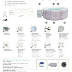 Lay-Z-Spa® 60003 Cancun Signature AirJet™ Şişme Spa Havuzu, 2-4 kişilik 3