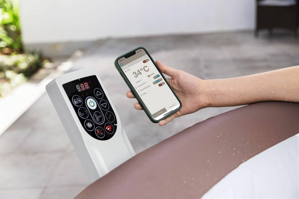 Lay-Z-Spa® 6001G  Hawaii Smart AirJet™ Enerji Tasarruflu Şişme Spa Havuzu, Mobil Uygulama Kontrollü, 4-6 kişilik 3