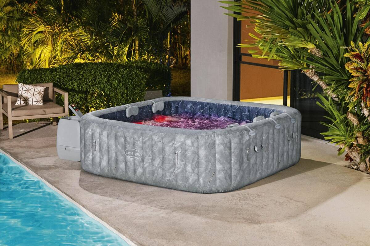 Lay-Z-Spa® 6001Q San Francisco Smart HydroJet Pro™ Enerji Tasarruflu Şişme Spa Havuzu, Mobil Uygulama Kontrollü, 5-7 kişilik 3