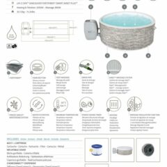 Lay-Z-Spa® 60027 Vancouver AirJet Plus™  Şişme Spa Havuzu,  Mobil Uygulama Kontrollü, 3-5 kişilik 3