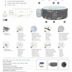 Lay-Z-Spa® 60061 Aruba Signature AirJet™ Şişme Spa Havuzu, 2-3 kişilik 3