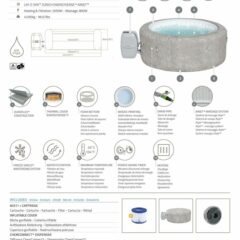 Lay-Z-Spa® 60065 Zurich EnergySense Signature AirJet™ Şişme Spa Havuzu, 2-4 kişilik 3