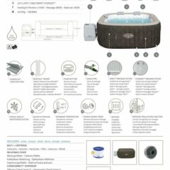 Lay-Z-Spa® 60167 Cabo Smart HydroJet™ Şişme Spa Havuzu, Mobil Uygulama Kontrollü, 4-6 kişilik 3