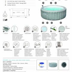 Lay-Z-Spa® Bali Smart AirJet™ 6001N Enerji Tasarruflu Şişme Spa Havuzu, Mobil Uygulama Kontrollü, 4-6 kişilik 3