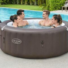 Lay-Z-Spa® Dominica Smart HydroJet™ 6001S Enerji Tasarruflu Şişme Spa Havuzu, Mobil Uygulama Kontrollü, 4-6 kişilik 