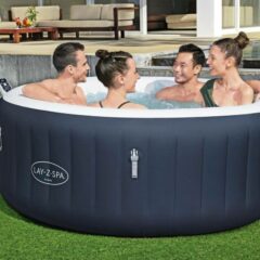 Lay-Z-Spa® Miami AirJet™ 6001C Enerji Tasarruflu Şişme Spa Havuzu, 2-4 kişilik 