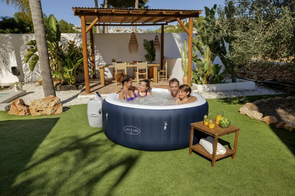 Lay-Z-Spa® Miami AirJet™ 6001C Enerji Tasarruflu Şişme Spa Havuzu, 2-4 kişilik 1