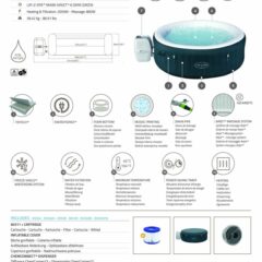 Lay-Z-Spa® Miami AirJet™ 6001D Enerji Tasarruflu Şişme Spa Havuzu,4-6 kişilik 3