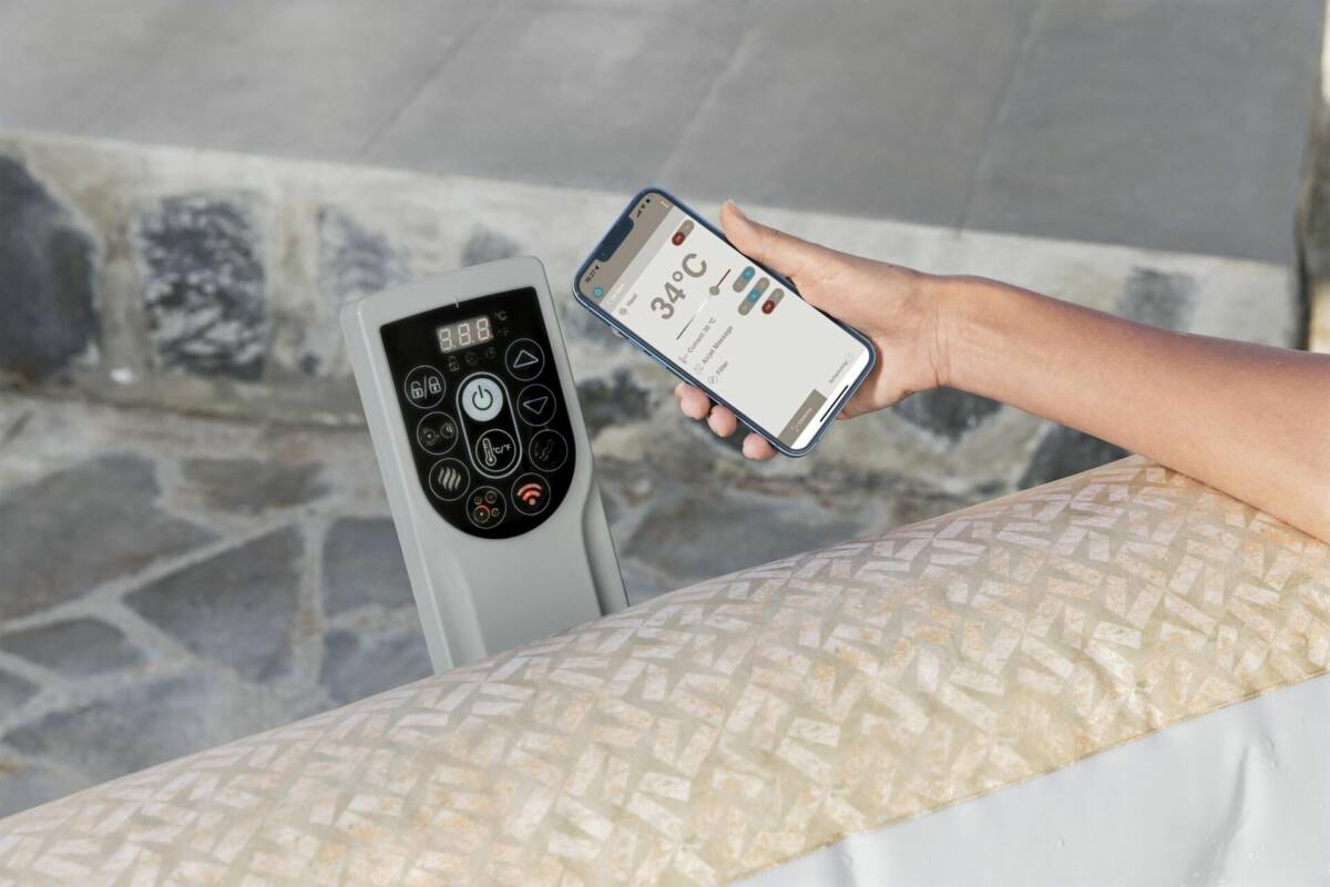 Lay-Z-Spa® Rome Smart AirJet™  6001M Enerji Tasarruflu Şişme Spa Havuzu, Mobil Uygulama Kontrollü, 5-7 kişilik 3