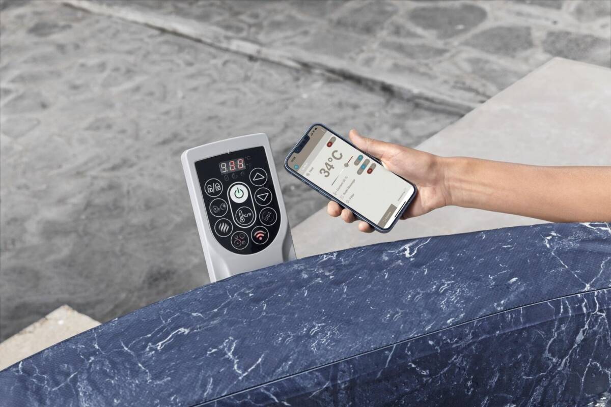 Lay-Z-Spa® Toronto Smart AirJet™ 6001W Enerji Tasarruflu Şişme Spa Havuzu, Mobil Uygulama Kontrollü, 5-7 kişilik 3